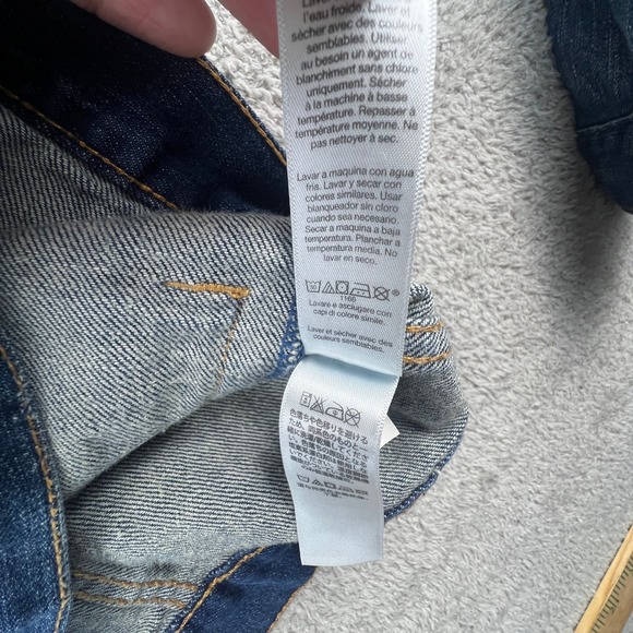 Gap Denim Jacket Womens Large 1969 Medium Wash Trucker Jean Jacket Classic - Picture 13 of 15